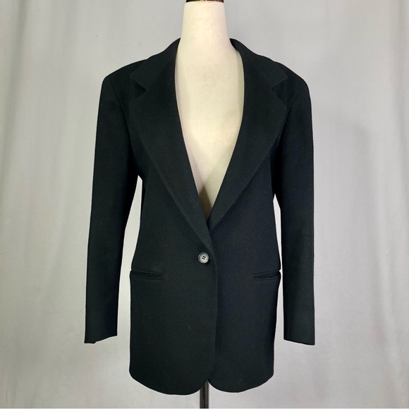 VINTAGE L.L. Bean black blazer sport coat made in USA 4P - Picture 1 of 10